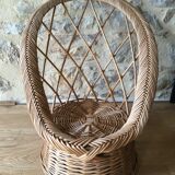 Child armchair rattan