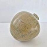 Vintage ceramic stoneware vase 1950 signed gv art deco height 23 cm diameter 22 cm