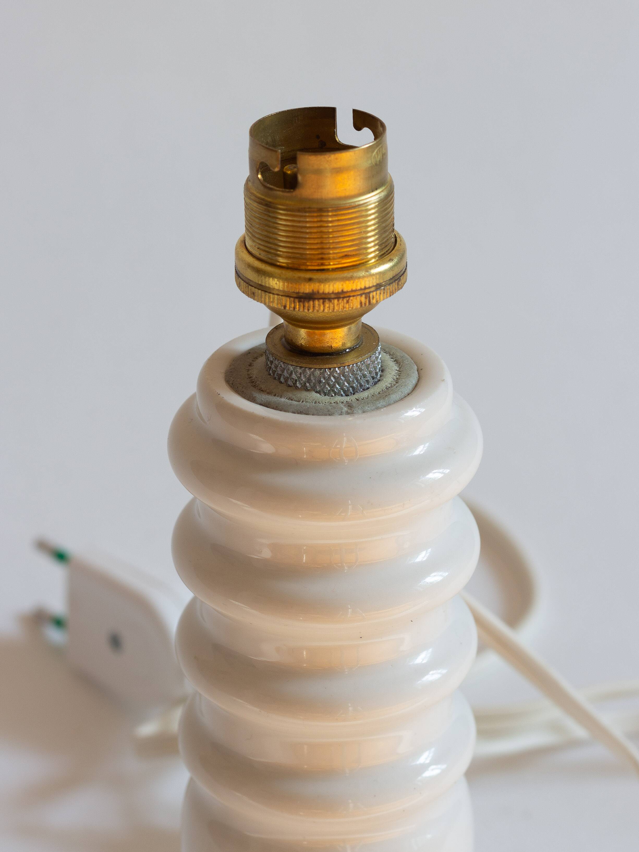 Small ceramic lamp base, handcrafted