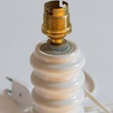 Petit pied de lampe en céramique, travail artisanal