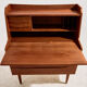 Restored teak cylinder desk