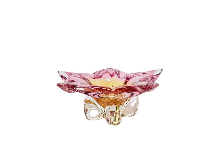 Decorative bowl by J. Hospodka for Chribska Glassworks, former Czechoslovakia, 1960s