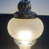 Pair of antique bronze wall sconces