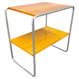 Bauhaus Tubular Steel Side Table in Style of Marcel Breuer, 1930s