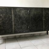 Black forged steel sideboard