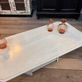 Travertine coffee table