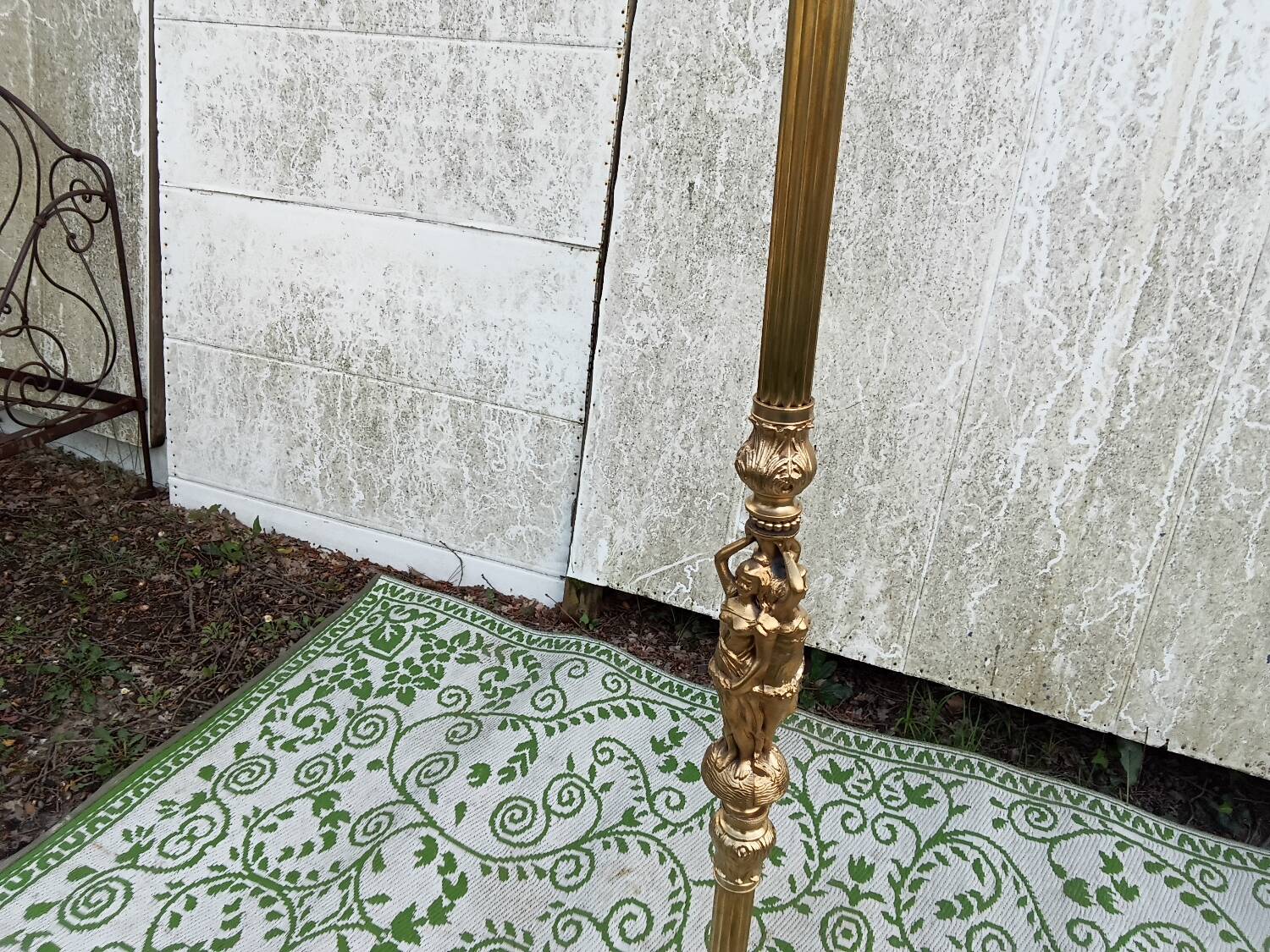 Portemanteau en laiton et bronze