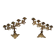 Pair of five-branched altar candlesticks