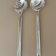 Italian 1960’s Vintage Pair Of Silver Plated Salad Utensils
