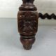Old bench twisted wood stool