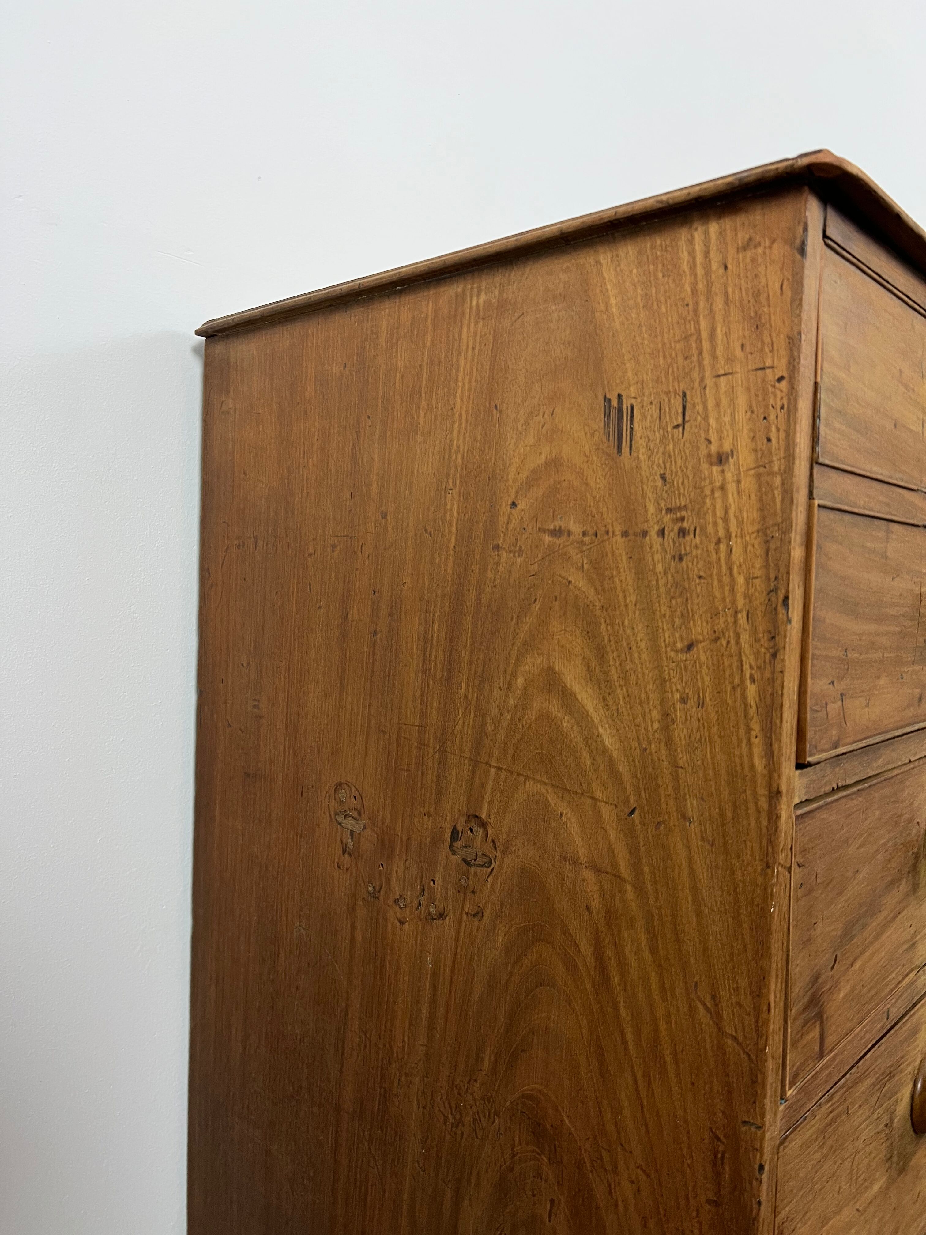 English bureau chest of drawers