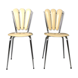 Pair of chairs "Petals" 70s