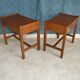 Pair of bedside tables in teak veneer circa 1970 scandinavian work