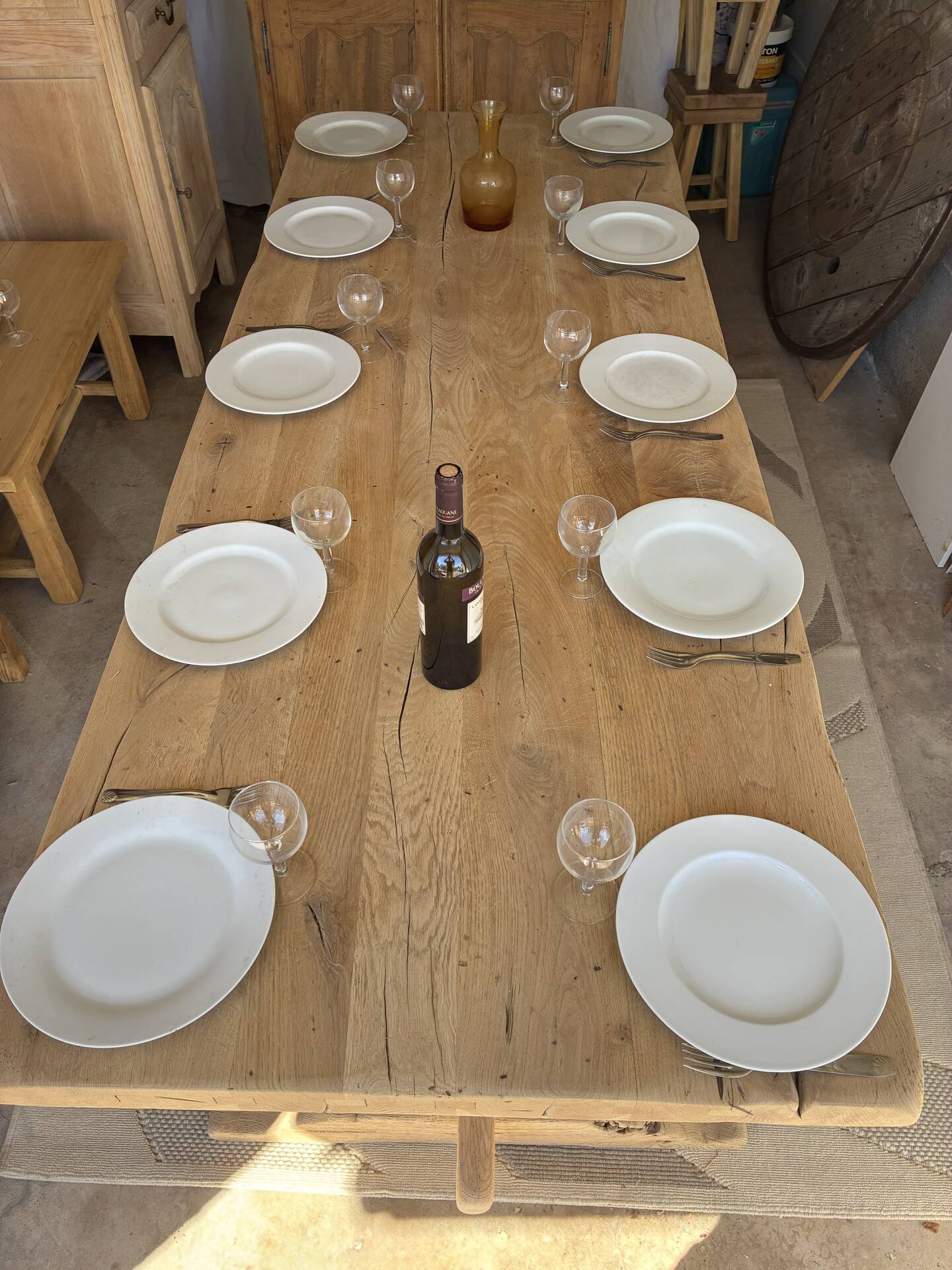 Monastery table in solid oak