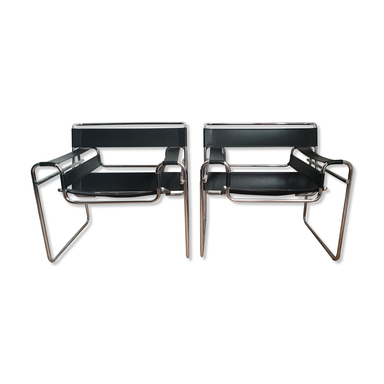 Paire de fauteuils wassily de Marcel Breuer