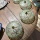 Set of 4 vintage ceiling sconces