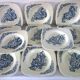 11 Terre de Fer Clairefontaine Renaissance 19th Century Plates