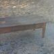 19th-century oak farmhouse coffee table 149cm