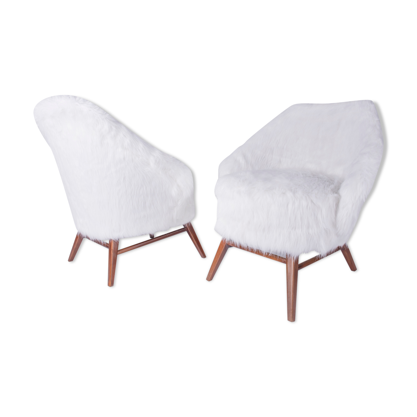 Paire de fauteuils des années 1950