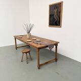 Table de ferme en hêtre XL