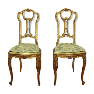 paire de chaises en bois - style