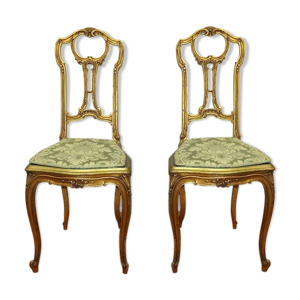 paire de chaises en bois