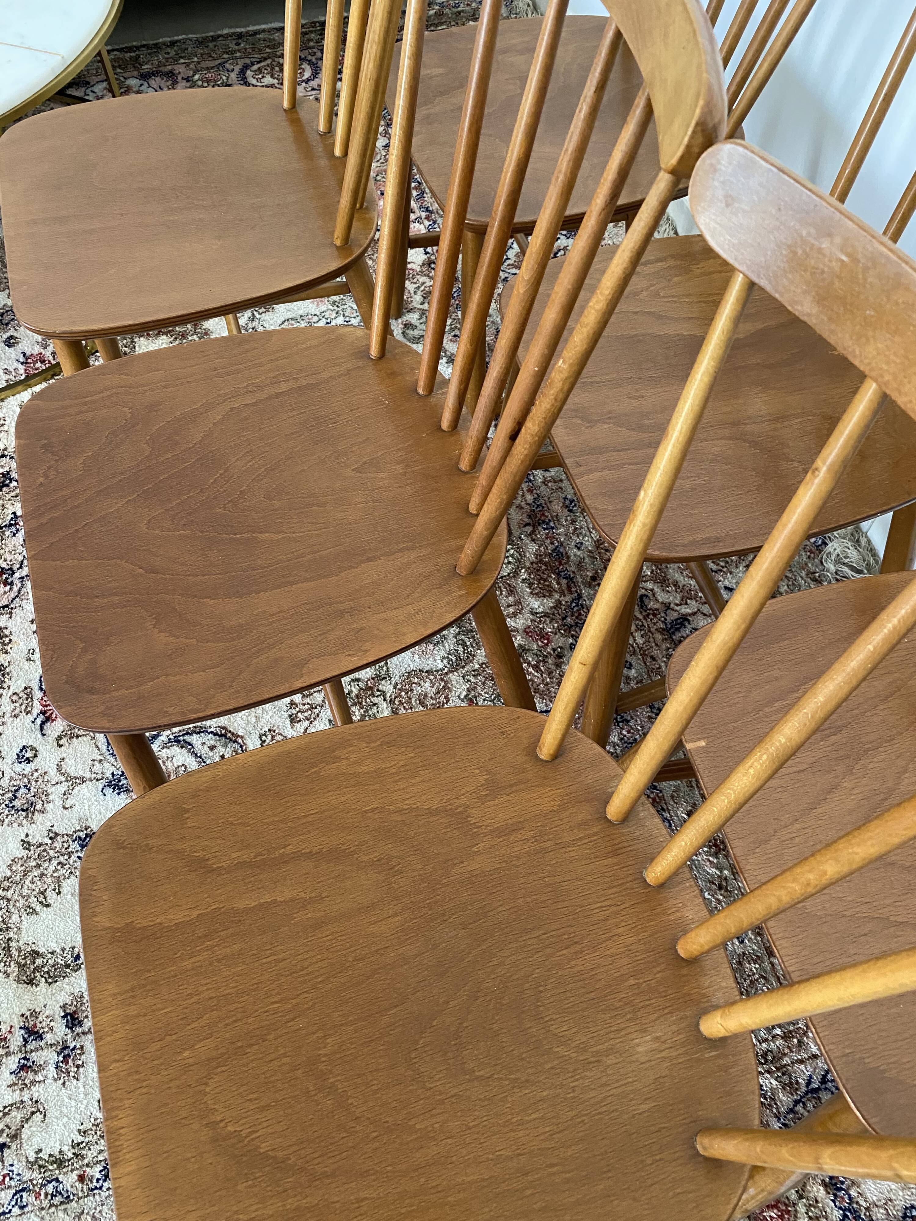 Scandinavian chairs with bars