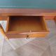 Minister's desk style L. Philippe – 2 drawers – cherry wood – faux leather desk mat