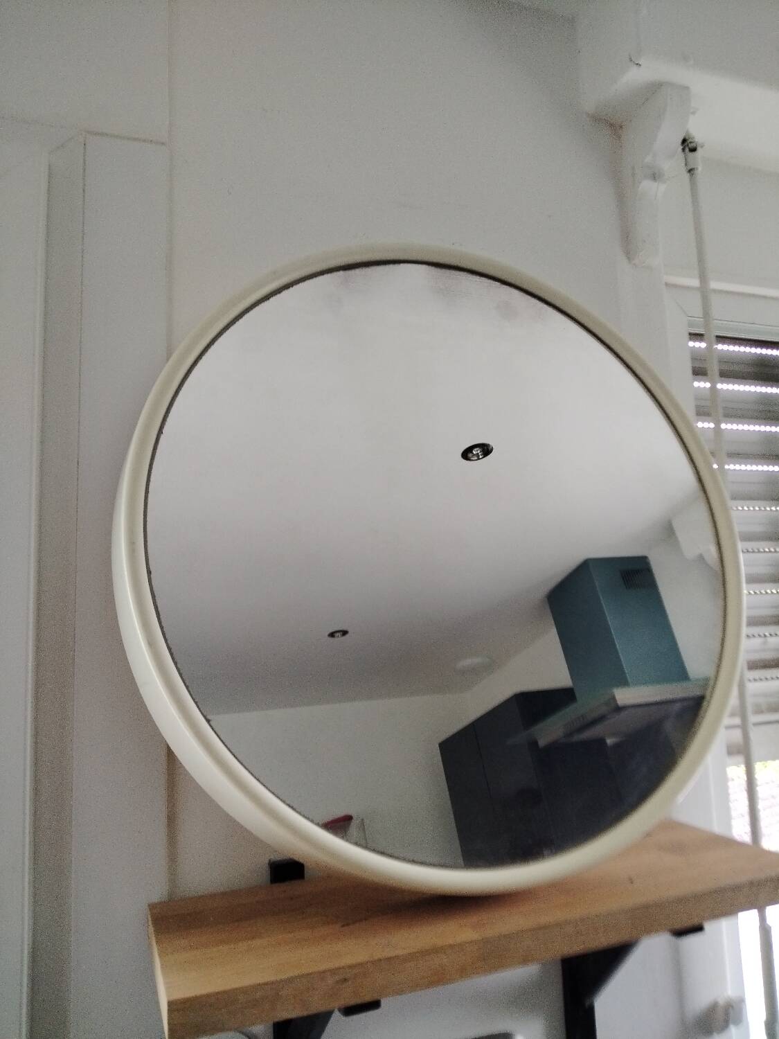 Round fiberglass mirror from the 70s