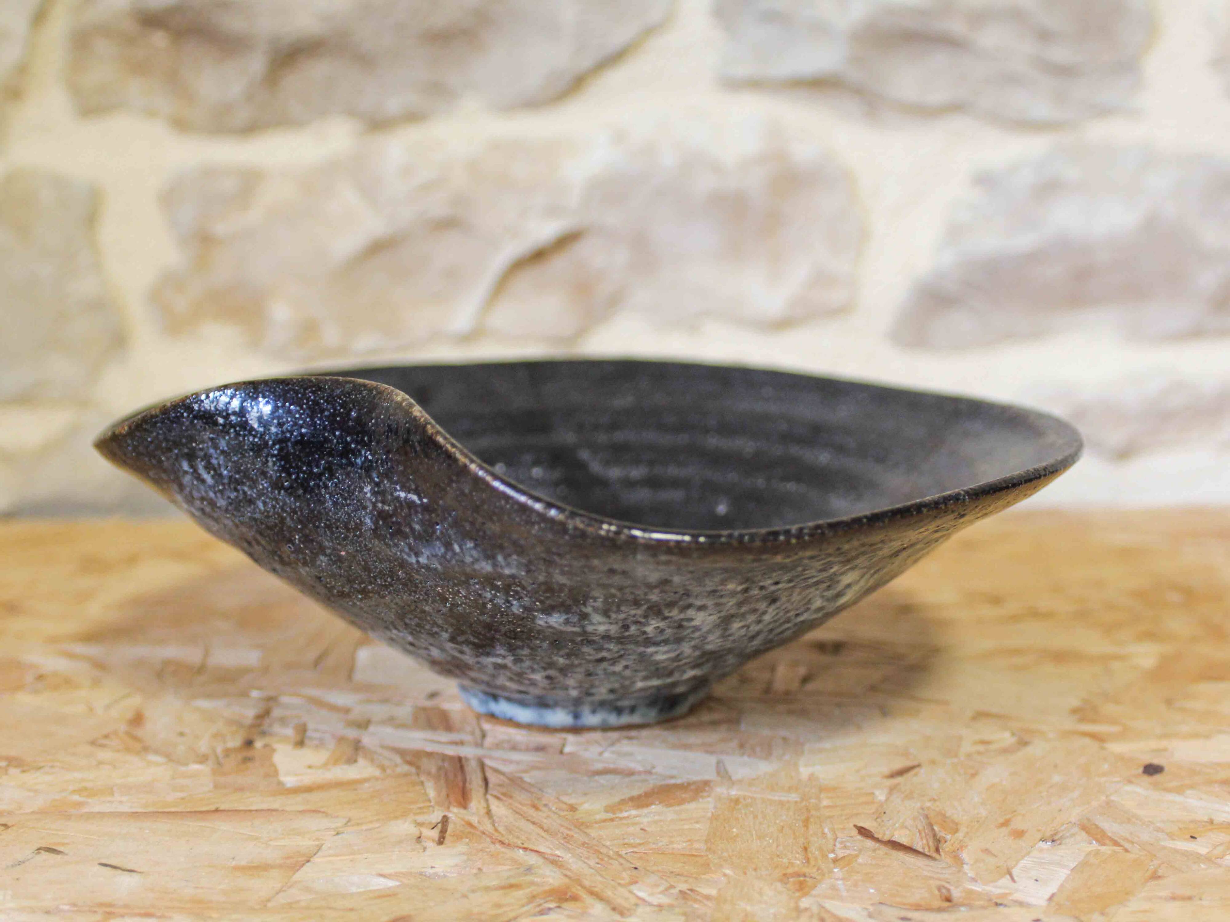 Glazed stoneware bowl