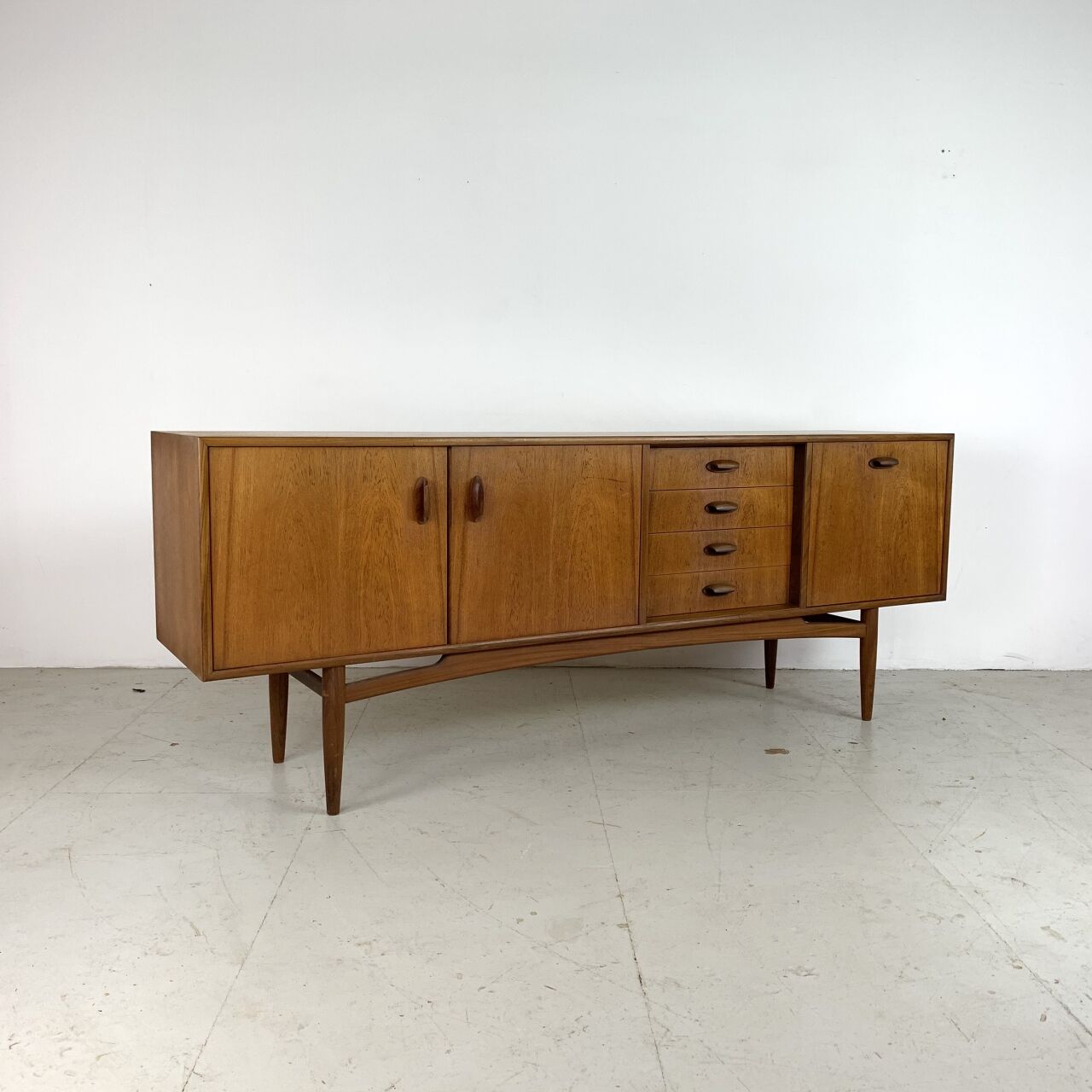 Mid-century teak line by G gold label plan