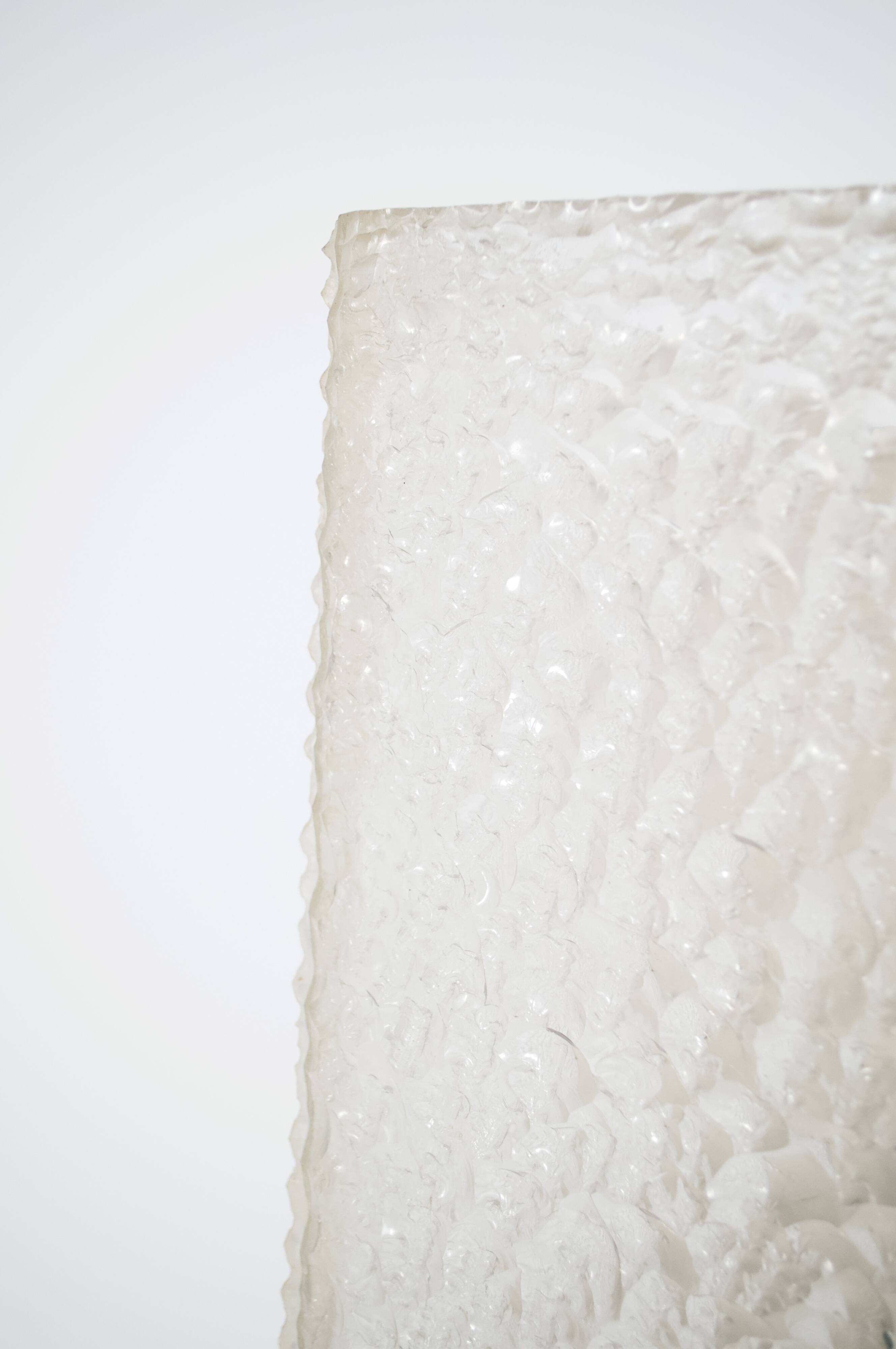 Lampadaire années 60' plastique moulé et acier laqué noir