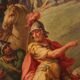 18th-century Italian panel painting, the Crossing of the Jordan