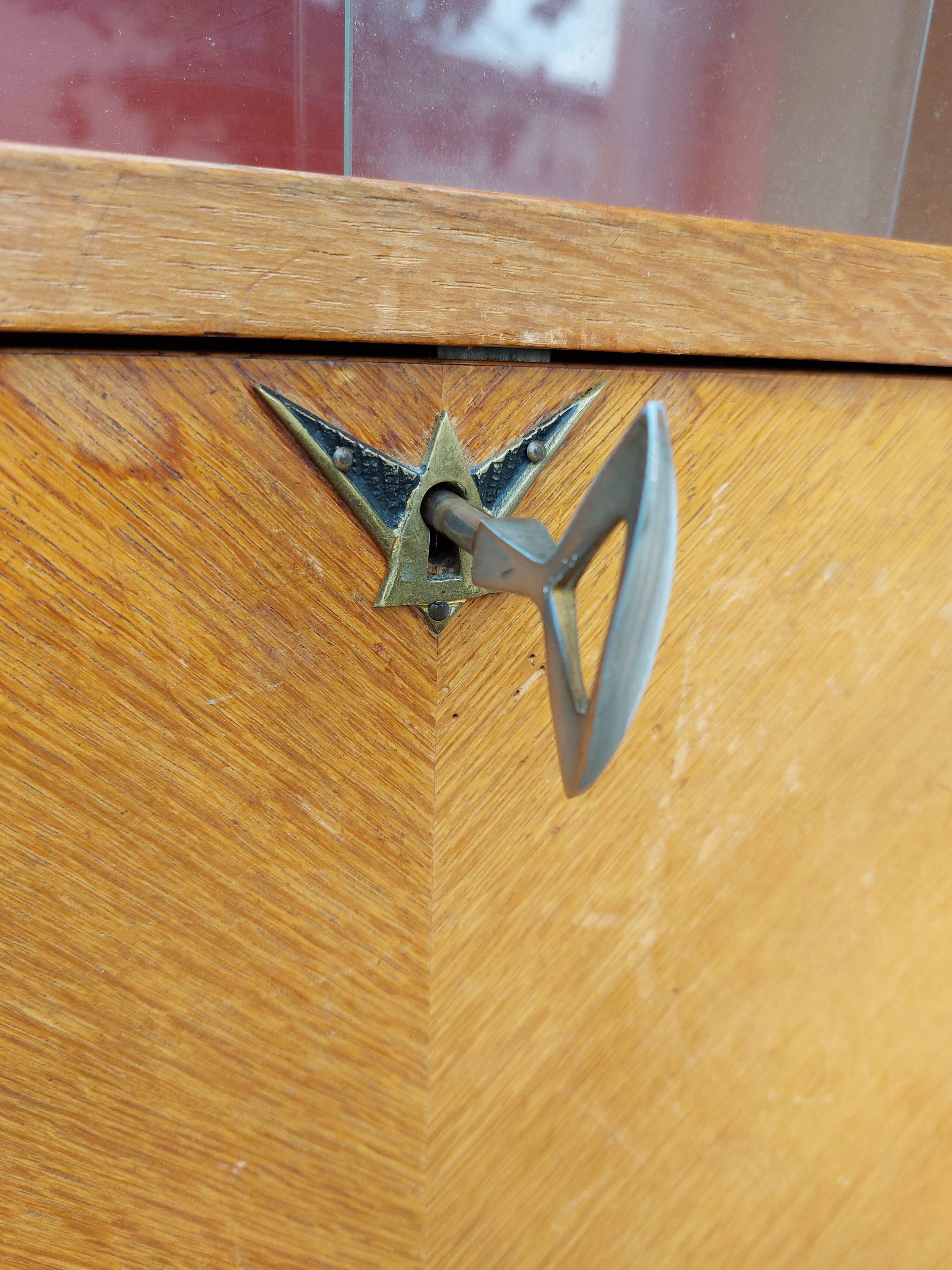 Secretary chest of drawers vintage light wood year 50 60