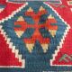 Turkish Kilim carpet , woven by hand in pure wool, 200x125cm