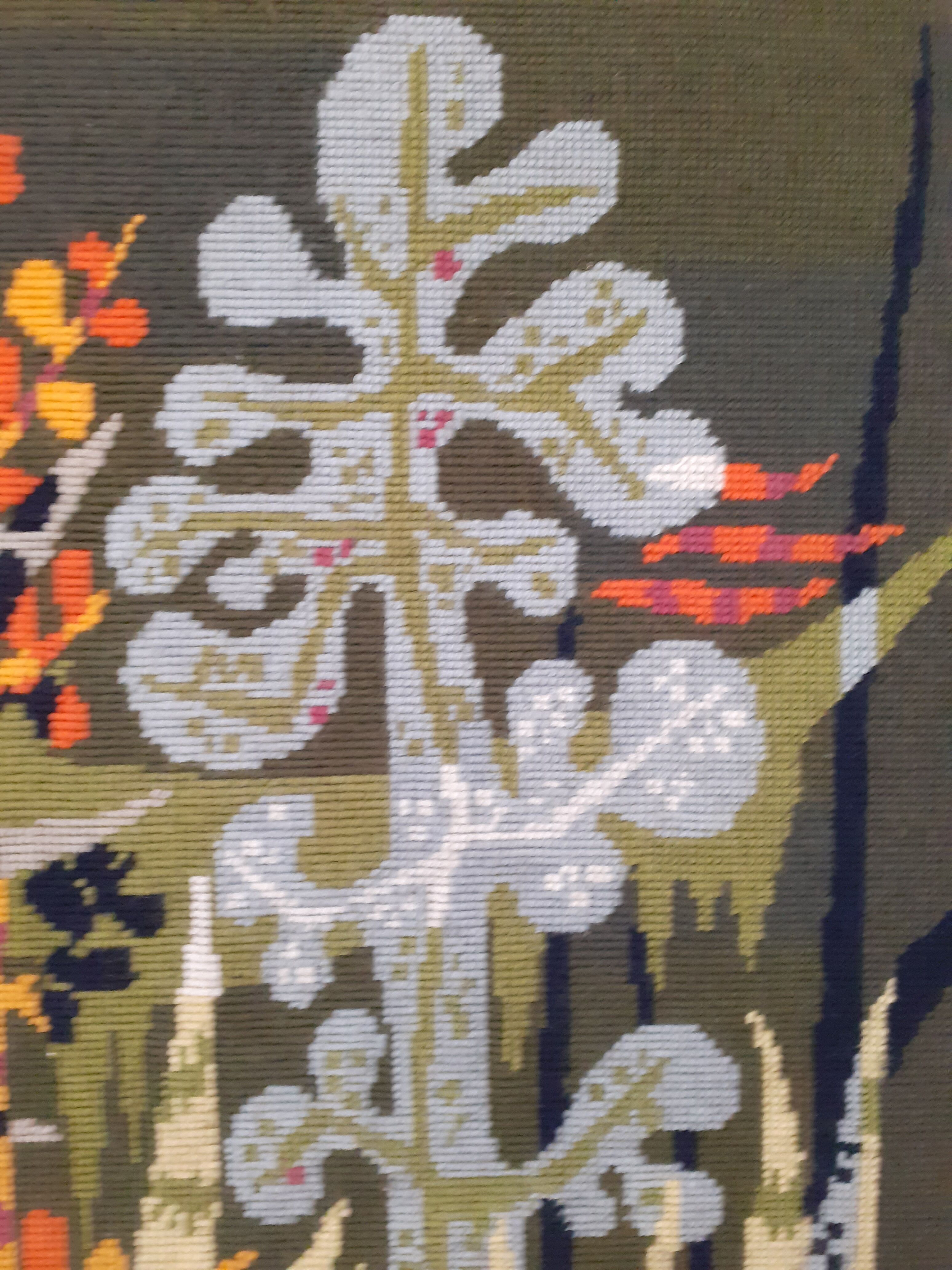 Tapestry canvas Magic Garden style Lurçat