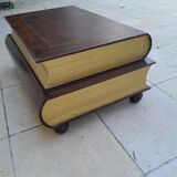 Vintage coffee table in the shape of an old book from the 80s