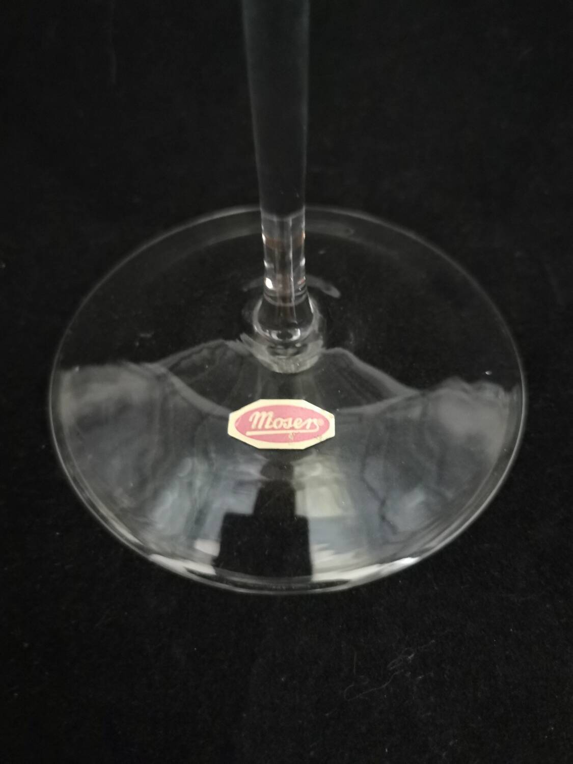 Large Moser crystal tasting wine glass 37 cm