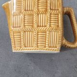 Sarreguemines earthenware pitcher
