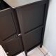 Small black Parisian sideboard vintage storage unit chest of drawers original Scandinavian industrial wood