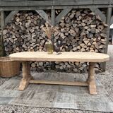 Solid oak monastery table