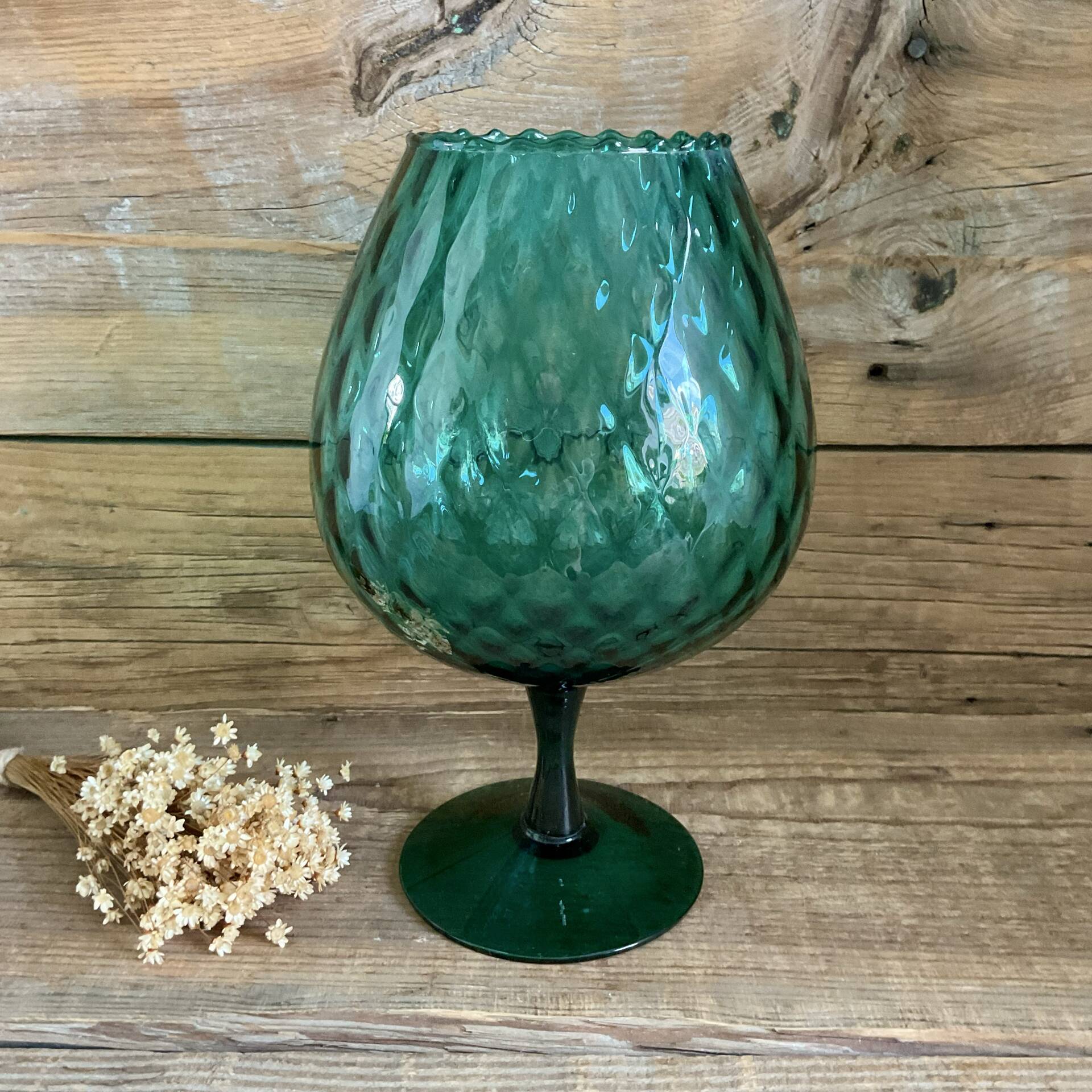 Emerald green Empoli vase