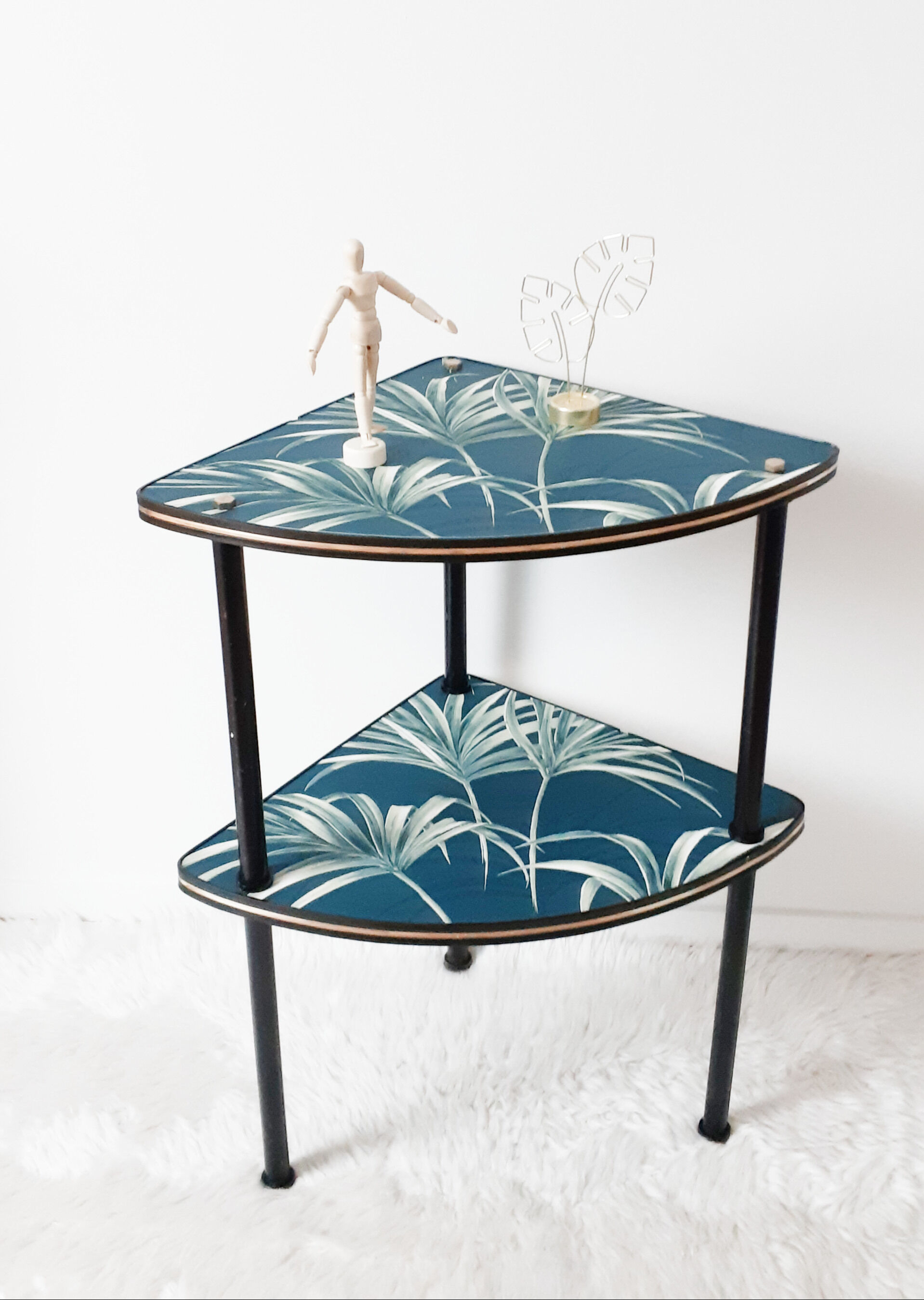 Restyled Formica corner shelf