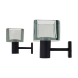 Two wall lamps in glass by Flavio Poli for Seguso Italy, '70s