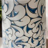 Glass paste vase signed Leune, Art Nouveau