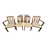 Set of 6 Mid-Century Retro Vintage Teak Dining Chairs by GPlan, 1970