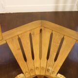 Fan bench by Guillerme and Chambron reupholstered