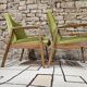 Paire fauteuil vintage style scandinave