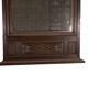 Large mirror in solid oak and beveled glass by André Le Picard 1950