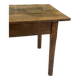 Compact rare rustic vintage solid wood farmhouse dining table.